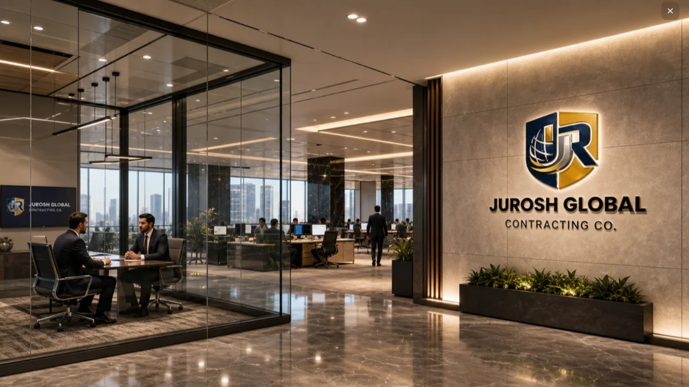 Jurosh Global Contracting Co. office lobby