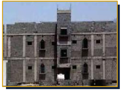 3-storey staff accommodation building — blockwork stage